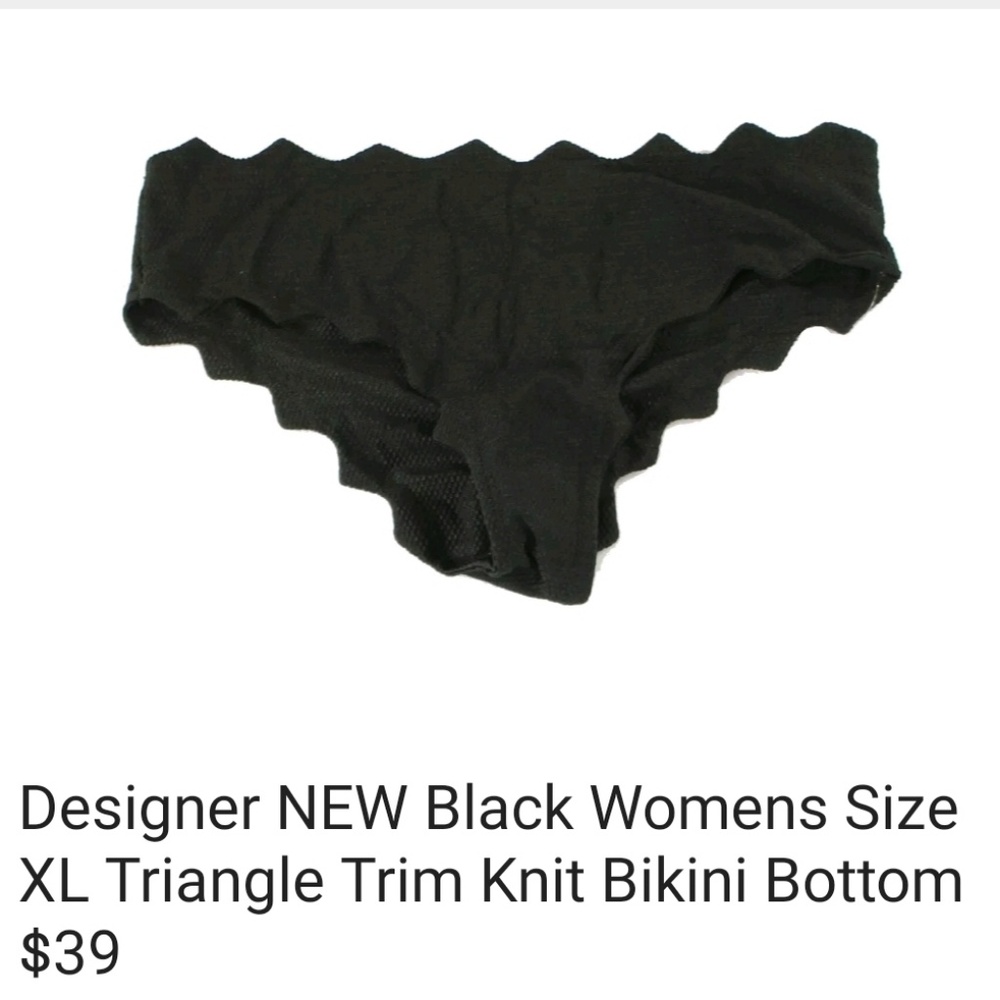 🎀CLEARANCE🎀 NWT HIGH Neck Halter, High Waist Bikini 2pc swim set Rugfled Trim. - Picture 3 of 5
